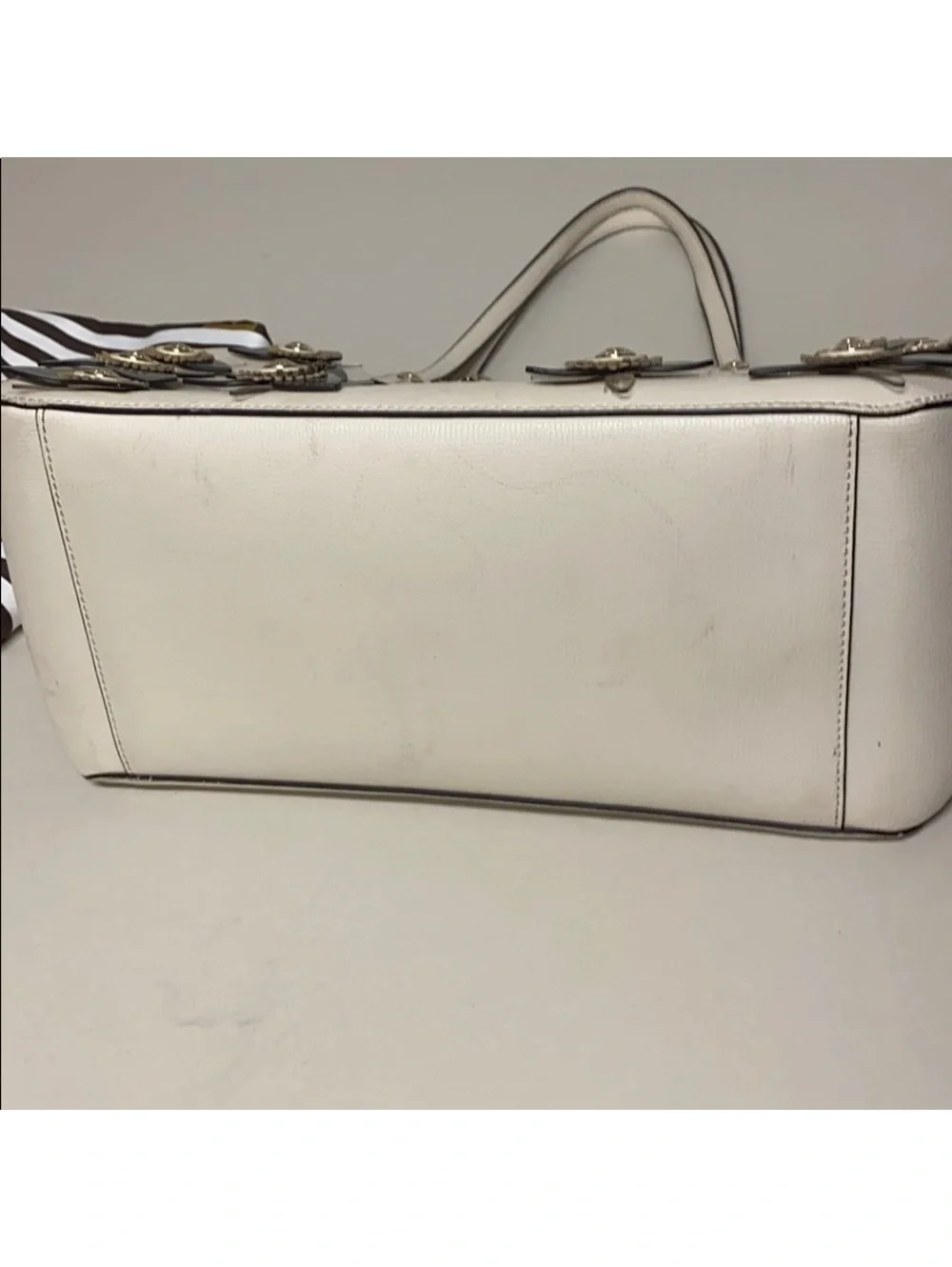 RARE Henri Bendel West 57th Floral Appliqué Tote